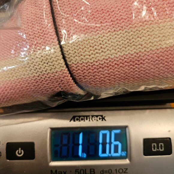 NWT Croft & Barrow Cardigan Womens L Pink Grey Striped Button Career Feminine - Picture 12 of 12